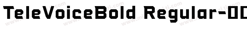 TeleVoiceBold Regular字体转换